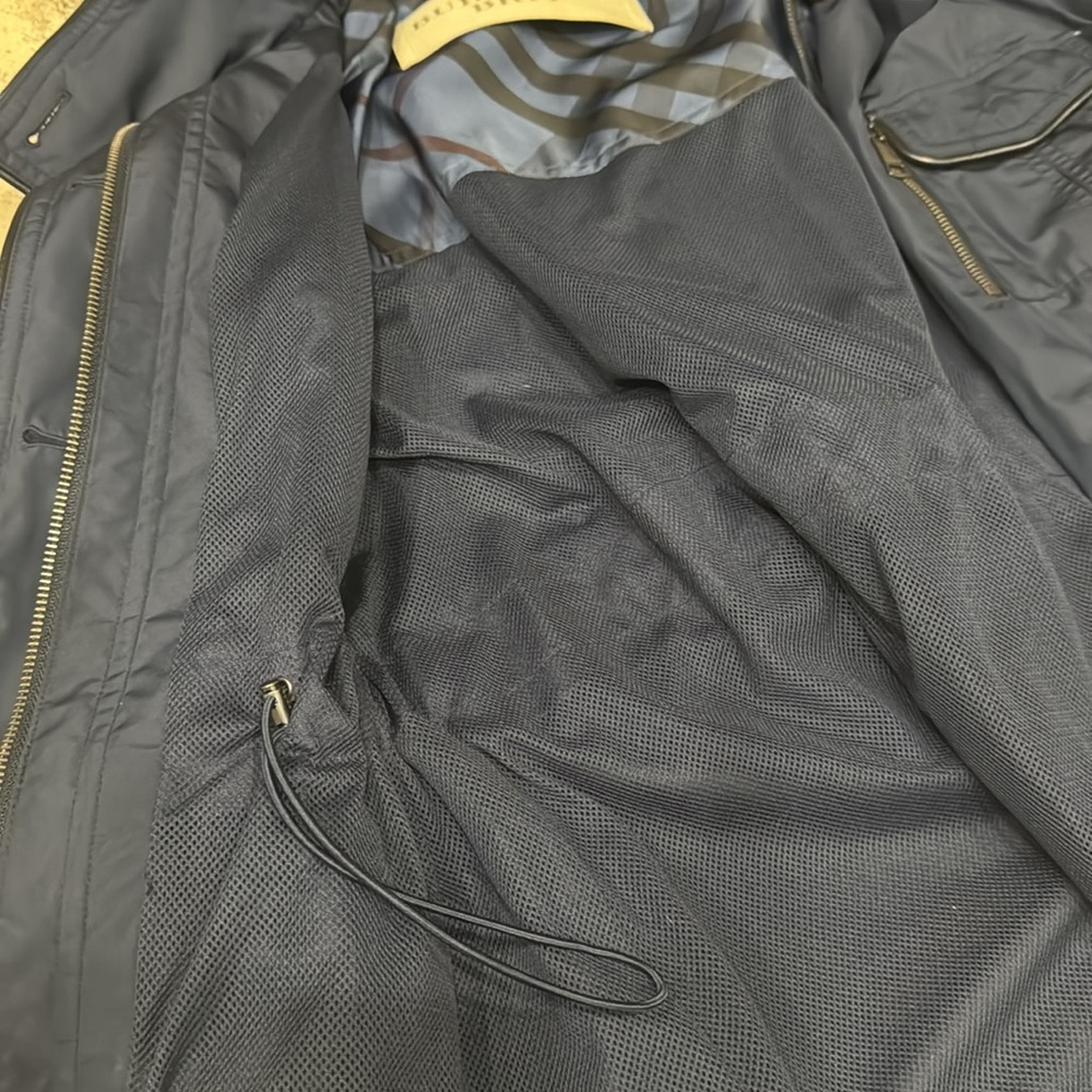 BURBERRY Brit Ladies Trench Coat size 14 navy blue - Picture 3 of 14